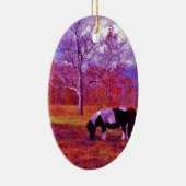 PONIEN IN EINEM RAINBOW-FELD KERAMIKORNAMENT (Rechts)