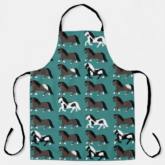Ponies Allover Print Schürze (Vorderseite)