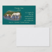 Ponies at Watering Hole Visitenkarten Visitenkarte (Vorne/Hinten)