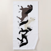 Ponies Beach Towel Strandtuch (Vorderseite)