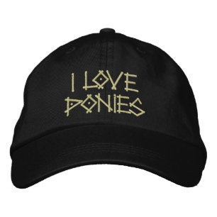 PONIES BESTICKTE BASEBALLKAPPE