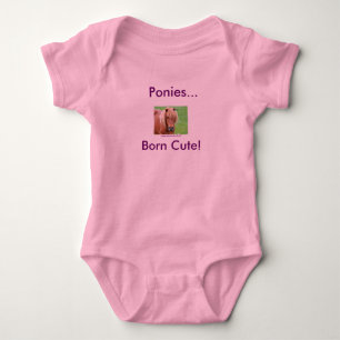 Ponies... Geboren Niedlich! Baby Strampler