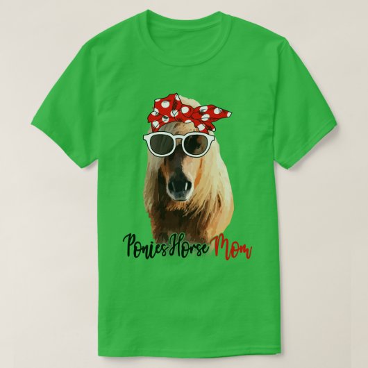 Ponies Horse Shirt Ponies Mama (Design vorne)