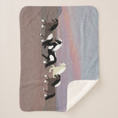Ponies Sherpa Blanket Sherpadecke (Vorderseite)