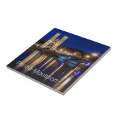 Pont a Mousson Panorama mit Moselle Souvenir Fliese (Seite)