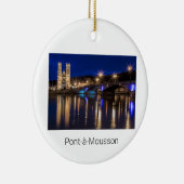 Pont a Mousson Panorama mit Moselle Souvenir Keramik Ornament (Rechts)