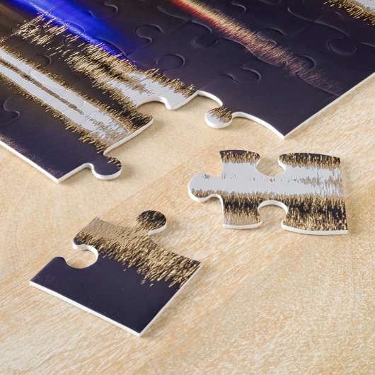 Pont a Mousson Panorama mit Moselle Souvenir Puzzle (Seite)