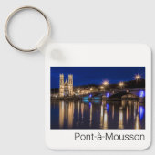 Pont a Mousson Panorama mit Moselle Souvenir Schlüsselanhänger (Vorderseite)