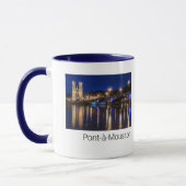 Pont a Mousson Panorama mit Moselle Souvenir Tasse (Links)