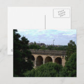 Pont Adolphe, Luxemburg Postkarte (Vorne/Hinten)
