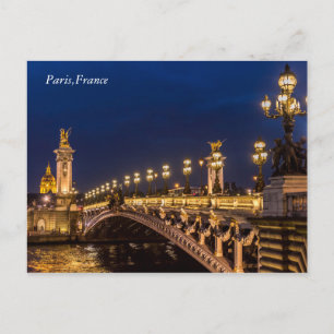 Pont Alexander III Paris Postcard Postkarte