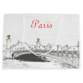 Pont Alexandre III auf der Seine-Fluss - Paris Fra Große Geschenktüte (Vorderseite)