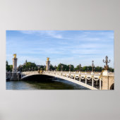 Pont Alexandre III auf Seine River - Paris, Frankr Poster (Vorne)