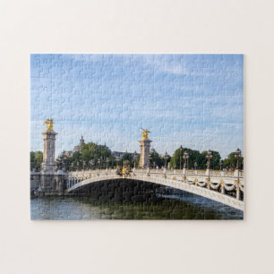 Pont Alexandre III auf Seine River - Paris, Frankr Puzzle