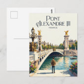Pont Alexandre III Frankreich Postkarte (Vorne/Hinten)