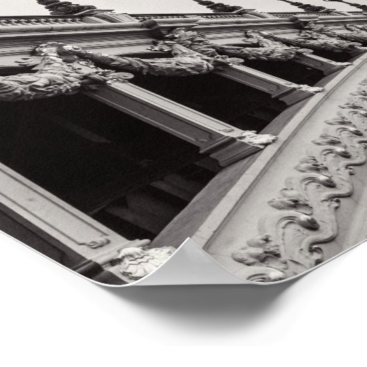 Pont Alexandre III Paris Bridge Poster Print (Ecke)