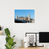 Pont Alexandre III und Grand Palais an einem sonni Poster (Heimbüro)