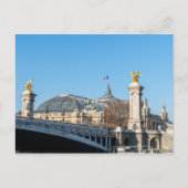 Pont Alexandre III und Grand Palais an einem sonni Postkarte (Vorderseite)