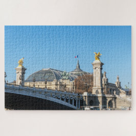 Pont Alexandre III und Grand Palais an einem sonni Puzzle