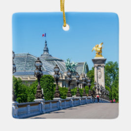 Pont Alexandre III und Grand Palais, Paris, Frankr Keramikornament