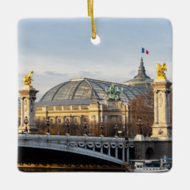 Pont Alexandre III und Grand Palais zur goldenen S Keramikornament