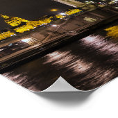 Pont Alexandre III und in der Nacht ungültig Poster (Ecke)