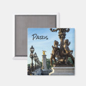 Pont Alexandre lll bridge - Paris, Frankreich Magnet (Vorderseite/Rückseite)