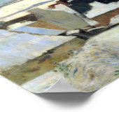 Pont-Aven unter dem Schnee | Paul Gauguin Poster (Ecke)