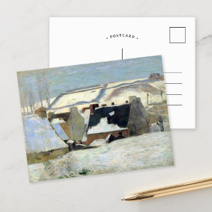 Pont-Aven unter dem Schnee   Paul Gauguin Postkarte