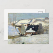 Pont-Aven unter dem Schnee | Paul Gauguin Postkarte (Vorne/Hinten)