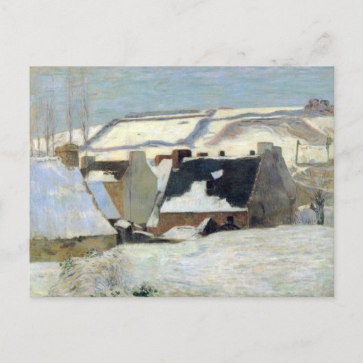 Pont-Aven unter dem Schnee | Paul Gauguin Postkarte (Vorderseite)