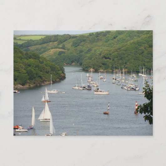 Pont Creek Polruan Postkarte (Vorderseite)