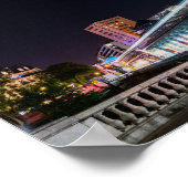 Pont de Bir-Hakeim in night - Paris, Frankreich Poster (Ecke)