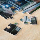 Pont de Bir-Hakeim in night - Paris, Frankreich Puzzle (Seite)