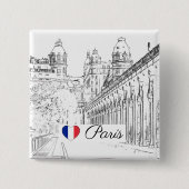 Pont de Bir-Hakeim - Paris, Frankreich Button (Vorderseite)