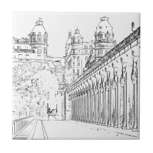 Pont de Bir-Hakeim - Paris, Frankreich Fliese (Vorderseite)