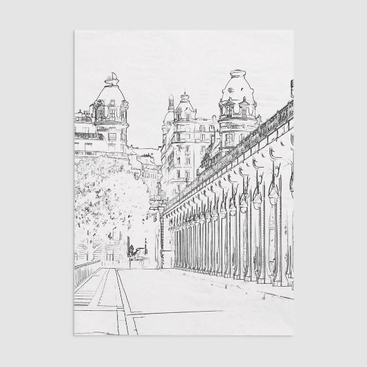 Pont de Bir-Hakeim - Paris, Frankreich Seidenpapier