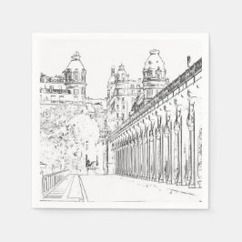 Pont de Bir-Hakeim - Paris, Frankreich Serviette