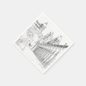 Pont de Bir-Hakeim - Paris, Frankreich Serviette (Ecke)