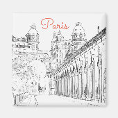 Pont de Bir-Hakeim über Seine - Paris, Frankreich Magnet (Vorne)