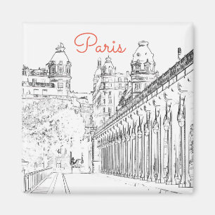 Pont de Bir-Hakeim über Seine - Paris, Frankreich Magnet