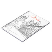 Pont de Bir-Hakeim über Seine - Paris, Frankreich Notizblock (Linke Seite)