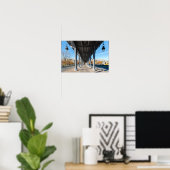 Pont de Bir-Hakeim über Seine - Paris, Frankreich Poster (Heimbüro)