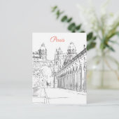 Pont de Bir-Hakeim über Seine - Paris, Frankreich Postkarte (Stehend Vorderseite)