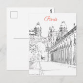 Pont de Bir-Hakeim über Seine - Paris, Frankreich Postkarte (Vorne/Hinten)