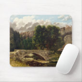 Pont de Fleurie, die Schweiz, 1873 Mousepad (Mit Mouse)