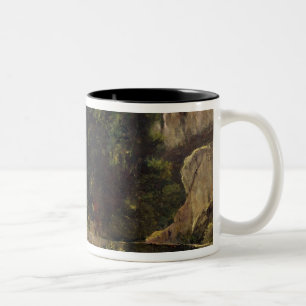 Pont de Fleurie, die Schweiz, 1873 Zweifarbige Tasse