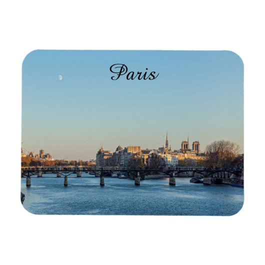 Pont des Arts and ile de la Cite - Paris, Frankrei Magnet (Horizontal)