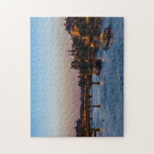 Pont des Arts at Nightfall - Paris, Frankreich Puzzle (Vertikal)