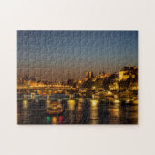 Pont des Arts at Nightfall - Paris, Frankreich Puzzle (Horizontal)